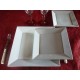 ASSIETTE PLATE CARREE modèle JAPAN  27cm x 27cm en porcelaine blanche