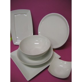 TASSE DEJEUNER VILLAGE 65cl à anse en porcelaine blanche avec soustasse -  Centre vaisselle Sarl La Porcelaine de Christèle